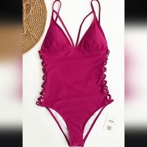 CUPSHE| One-Piece | Pink Swimsuit| Size Medium​